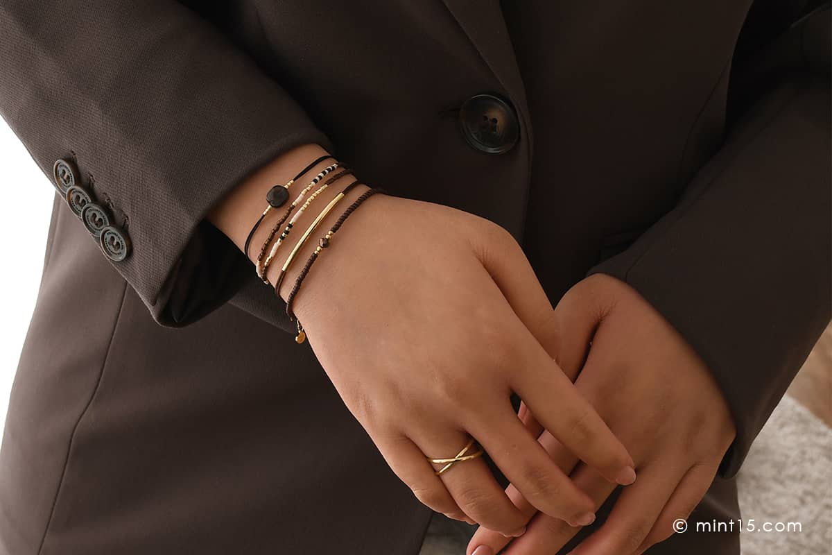 Armbandenset Dark Brown
