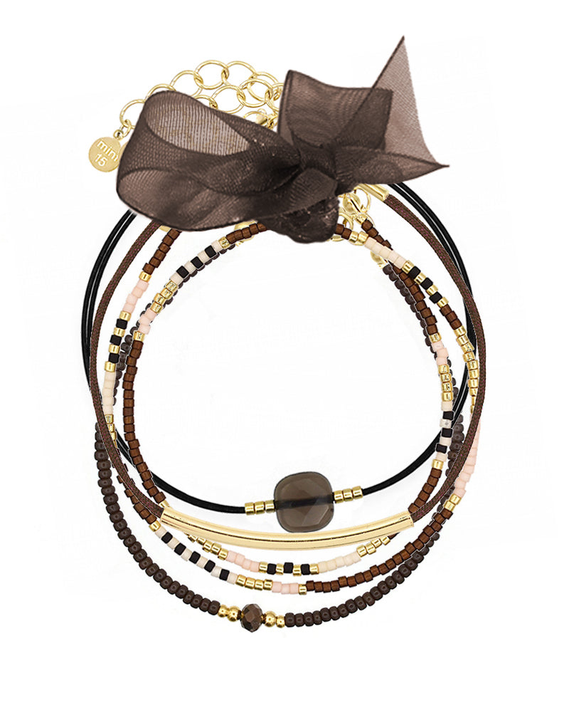 Armbandenset Dark Brown