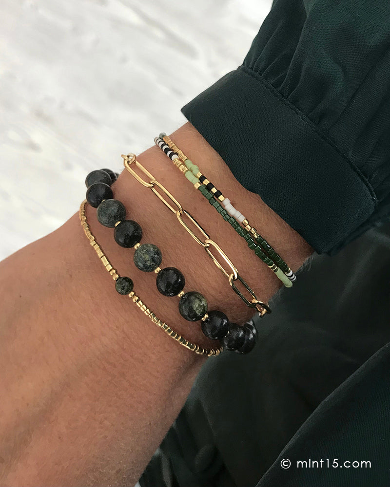 Armbandenset Dark Green