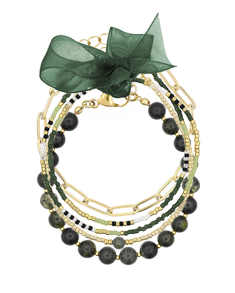 Armbandenset Dark Green