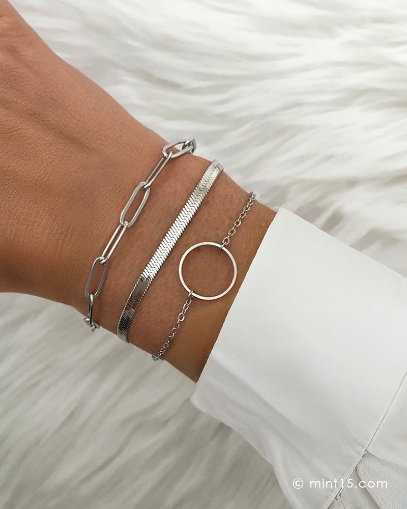 Armbandenset Lovely Basics Part 1 - Zilver