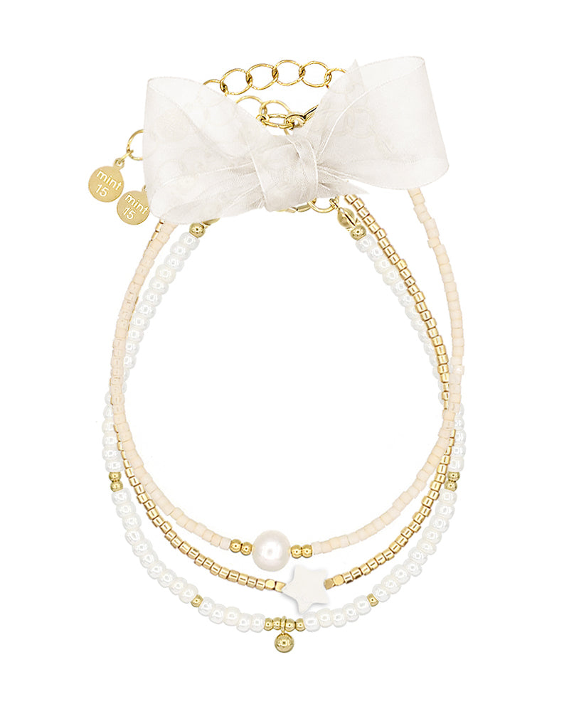 Armbandenset Shiny Pearl & Star