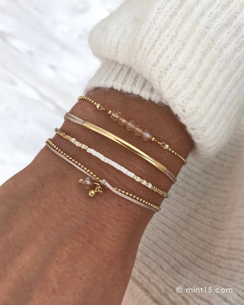 Armbandenset White & Natural v2
