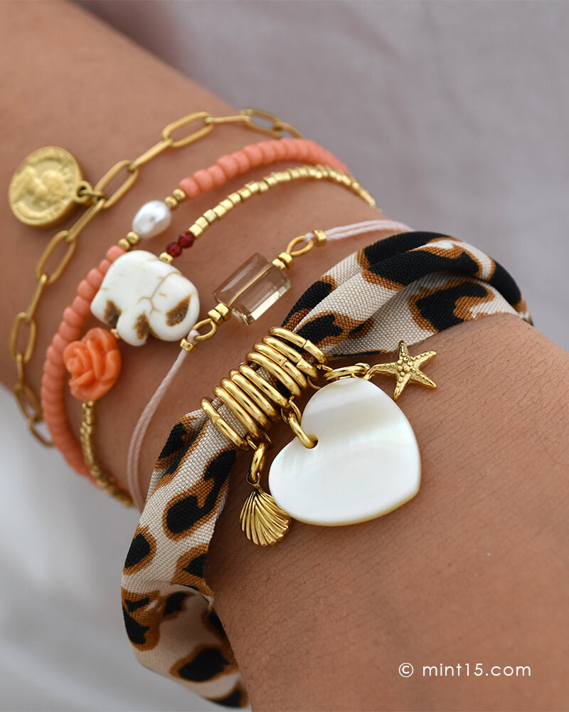 Armbandenset met bandana armband