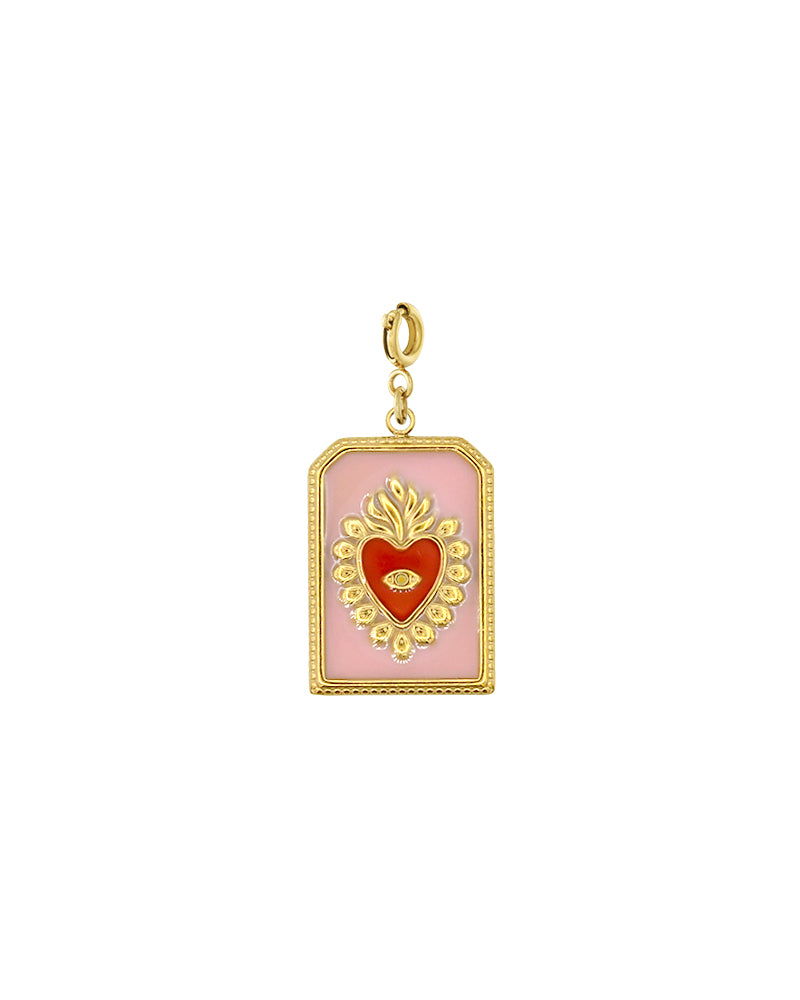 Bedel hartje roze &amp; rood