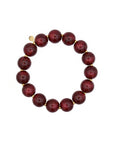 Bubbles Statement Beaded Bracelet - Bordeaux