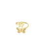 Ring vlinder en bloem 'Butterfly Bloom'