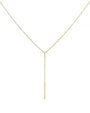 Little Bar Y-necklace - Goud