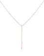 Little Bar Y-necklace - Rosegoud