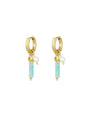 Dangling Bar Earrings - Turquoise