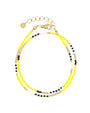 Delicate Wrap Bracelet - Bright Lemon