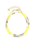 Delicate Wrap Bracelet - Bright Lemon