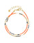 Delicate Wrap Bracelet - Bright Orange