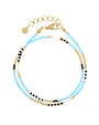 Delicate Wrap Bracelet - Bright Sky Blue