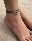 Little Beads Anklet - Black