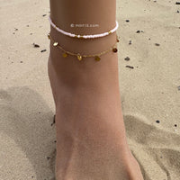 Little Beads Anklet - Soft Pink