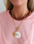 Charm Tropical Flower Big - White