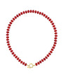 Kralenketting Jade - Rood & roze