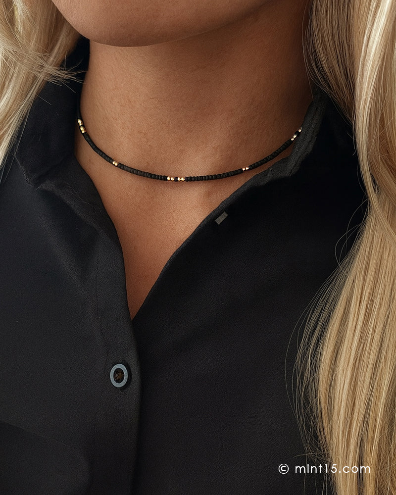 Little Beads Necklace - Black