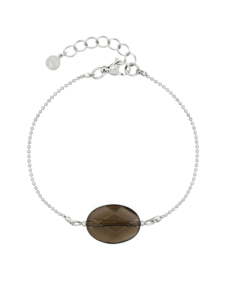 Cocoa Brown Chic Bracelet - Zilver