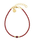 Diamond Bracelet - Deep Red