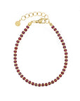 Dotted Bracelet - Shiny Burgundy