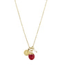 Ketting met natuursteen - Rode chalcedoon