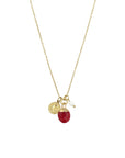 Ketting met natuursteen - Rode chalcedoon