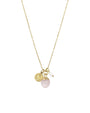 Ketting met natuursteen - Rozenkwarts