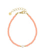 Kralenarmband Peach & Pearl