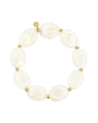 Statement armband kralen - Beige