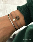 Armbandenset Dark Green & Silver