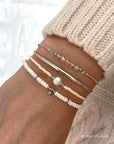 Armbandenset Natural & Silver