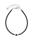 Diamond Bracelet - Black - Zilver