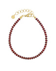 Dotted Bracelet - Shiny Burgundy