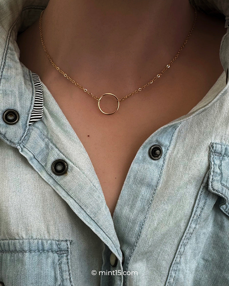 Infinity Ring Necklace