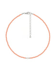 Beaded Necklace 'Peach & Pearl'