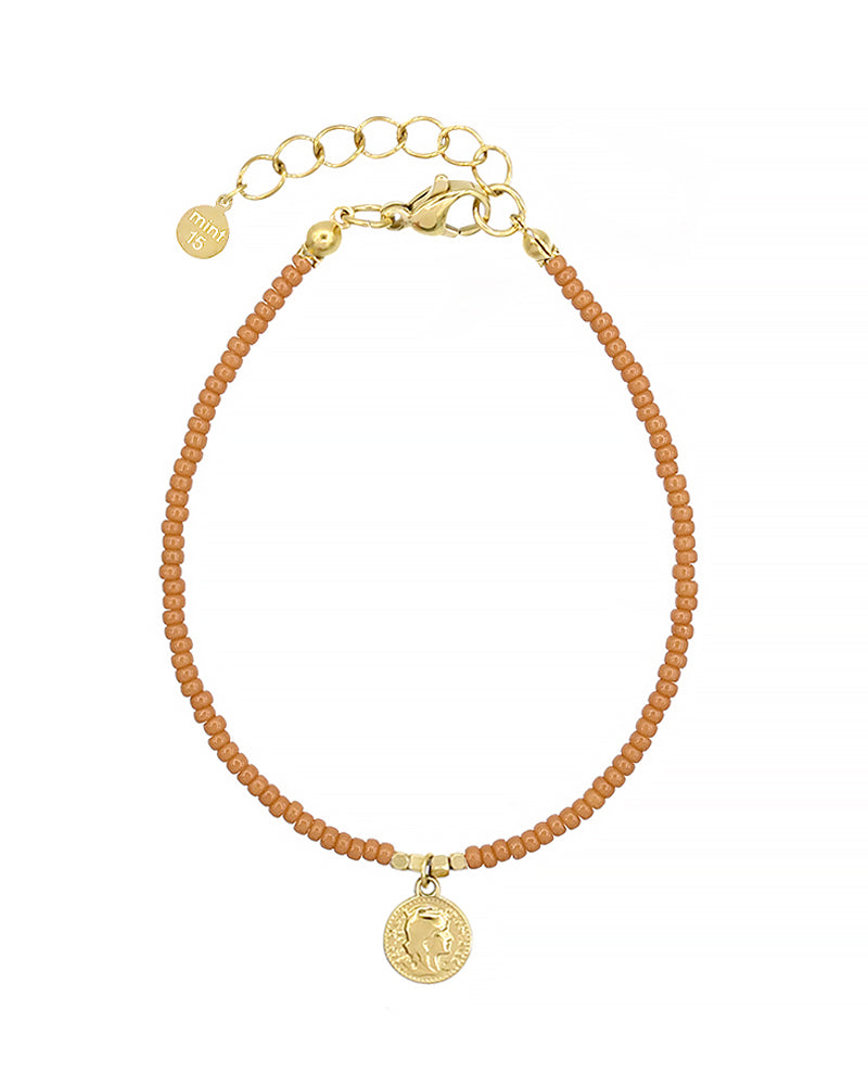 Little Coin Bracelet - Caramel