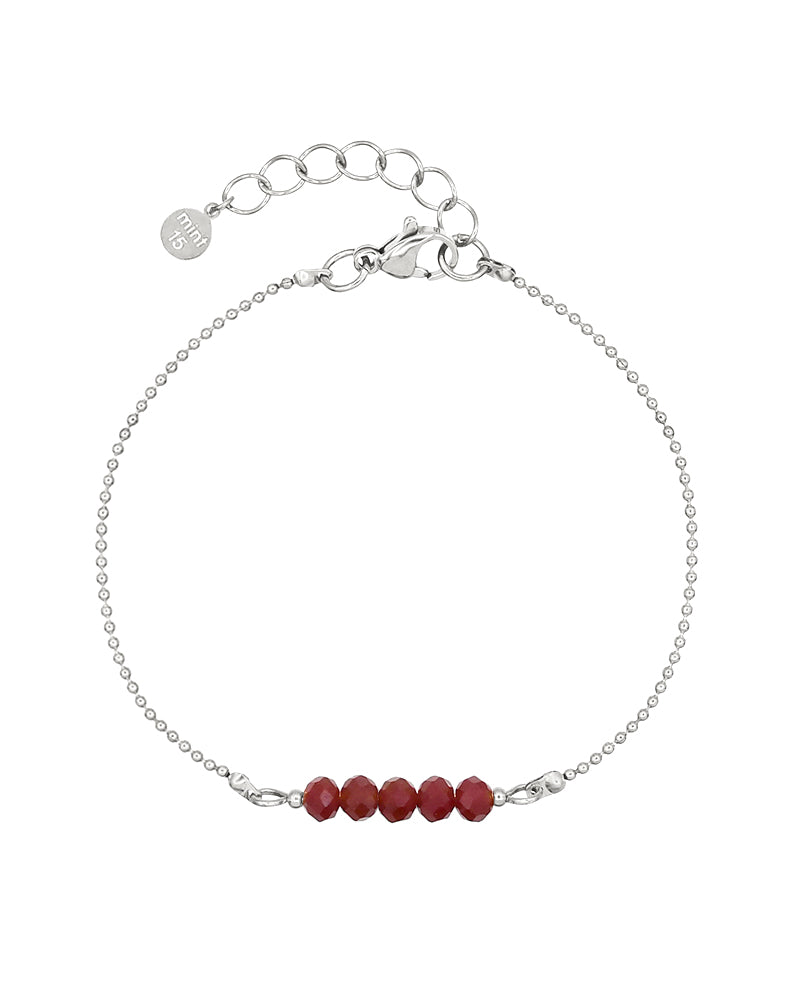 Little Sparkles - Deep Red - Zilver