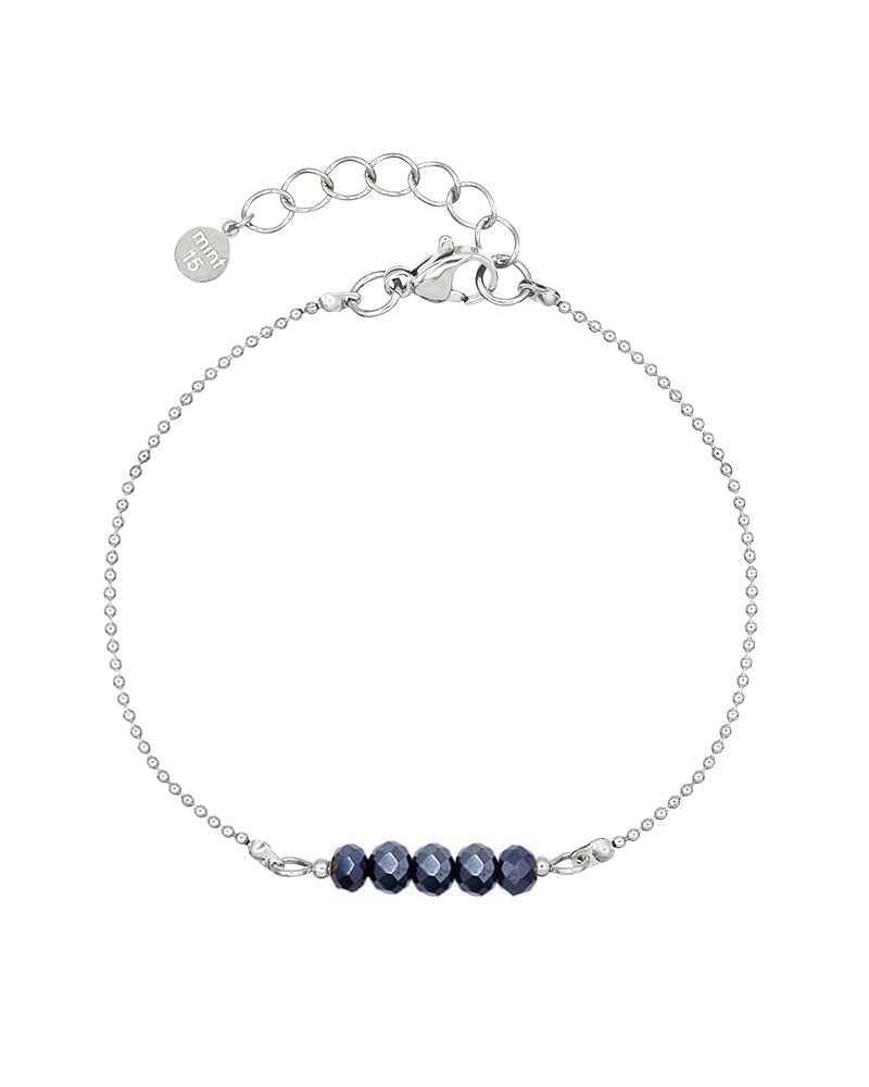 Little Sparkles - Navy Blue - Zilver