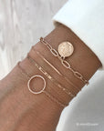 Little Bar Bracelet - Rose Gold Color