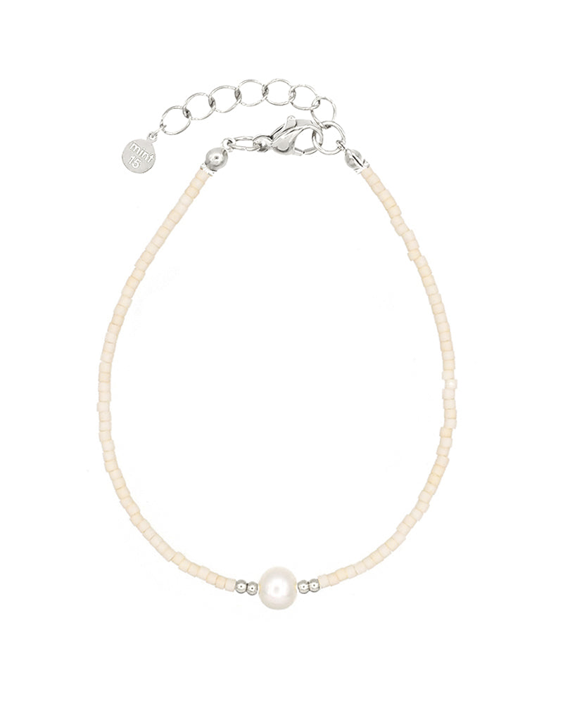 Simply Delicate - Pearl - Beige - Zilver