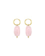 Statement oorbellen kralen - Roze