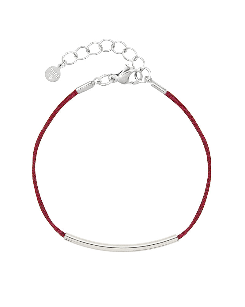 Tube It - Maroon Red - Zilver