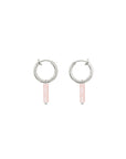 Minimalistic Clip On Earrings - Cherry Quartz