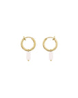 Minimalistic Clip On Earrings - Rose Quartz