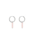 Minimalistic Earrings - Cherry Quartz