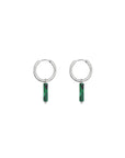 Minimalistic Earrings - Malachite