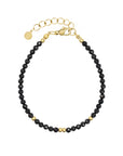 Faceted Crystal Bracelet - Black Spinel