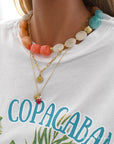 Statement Beaded Necklace 'Summer Chic'